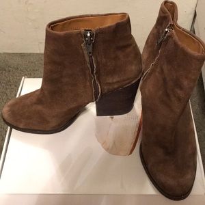 DV brown suede booties